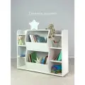 Стеллаж детский Пит от DIMDOM kids, ЛДСП, белый, с задней стенкой