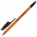 BRAUBERG Ручка шариковая X-333 Orange, узел 0.7 мм 142409/142410/142411/142412, черный цвет чернил