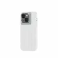Чехол для iPhone 15 Plus (6.7), Recci Aurora Ultra Magnetic with MagSafe, Белый/Серебристый