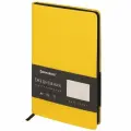 Ежедневник недатированный А5 Brauberg Metropolis Mix (136 листов) обложка кожзам, желтый (113292), 30шт.