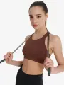 Топ спортивный Fila Women's Fitness Bra, размер 48, коричневый