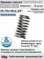 Пружина сжатия 1086-0816, L 35,70 мм; d 2,20 мм; D 18 мм ГОСТ 18793-80 (комплект 10 штук)