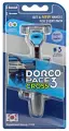 Бритва Dorco CROSS3, 5 см. кас.3лез, плав. головка, увл. полос TRC 1005 1666486