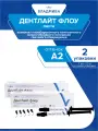 Комплект Текучий светоотверждаемый композит ДентЛайт флоу паста-шприц оттенок А2 2 гр. 2 х 2 шт.