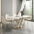 Круглый стол LaBrea, деревянный, поворотный, с поворотной вставкой, 130х150х80 см коричневый черный