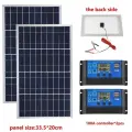 Комплект солнечной панели 600 Вт, полный поликристаллический USB-генератор 12 В, портативный уличный перезаряжаемый солнечный генератор для дома