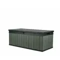 Сундук KETER Darwin Box 380, зеленый, пластик, 380 л, высота 54,5 см