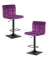 Стул барный DOBRIN Набор 2 шт Стул барный DOBRIN DOMINIC, фиолет велюр (MJ9-58) арт. LM-5018-N_B-M_V-MJ9-58
