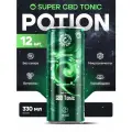 Функциональный напиток без сахара с витаминами Potion CBD Tonic Лимон + Лайм, 12шт х 330мл