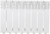 Радиатор секционный Monlan Bimetal 350/80 8 секций боковое подключение биметалл белый