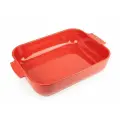 Форма для запекания прямоугольная PEUGEOT Appolia Red, 25 см, 1400 мл, керамическая, цвет красный (60091)