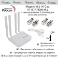 Модем M.2 Vertell VT-STATION-M.2 с адаптерами F-female для внешней антенны на базе Fibocom L860-GL с агрегацией Cat. 16
