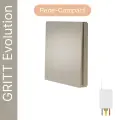 Беспроводной выключатель GRITT Evolution 1кл. золотистый комплект: 1 выкл, 1 реле 500Вт EV231110G