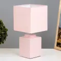 Настольная лампа Митчелл E14 40 Вт розовый 14×14×29 см RISALUX
