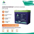 Тяговый аккумулятор Sunways Marine SMB GP 12В 55Ач AGM аккумулятор для лодки, мотора, 1 шт.