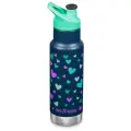 Детская термобутылка Klean Kanteen Insulated Kid Classic Narrow 12oz (355мл) Navy Hearts