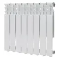 Радиатор алюминиевый КМ 500 мм 8 секций 1 боковое подключение белый