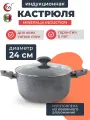Кастрюля с крышкой для индукционной плиты 24 см (4,5 л) TVS Mineralia Induction