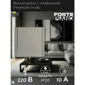 Выключатель одноклавишный перекрестный 10А, цвет Сталь IEK FORTE&PIANO FP512