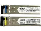 Промышленный модуль SFP Wi-Tek WI-SFP10L-2.5G-20KM-I с разъемом LC, до 20 км, 2 шт. в комплекте
