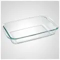 РК-0012 Прямоугольная форма для запекания из термостойкого стекла 3л забава 39.5*23.8*5.2 см