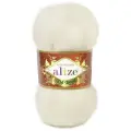 Пряжа Alize Kid Mohair Royal 50: 62 (Кремовый) / 4 шт / 500 м / 50 г / кид мохер 62%, полиамид 38%