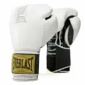 Перчатки тренировочные Everlast 1910 Classic (кожа) белые, 10 унций