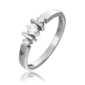 Кольцо PLATINA, белое золото, 585 проба, бриллиант, размер 17