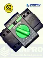 Устройство автоматического ввода резерва DANPRO DAQ3Black-63/2P АВР для генератора на 63А однофазный / Рубильник реверсивный