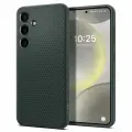 Чехол Spigen на Samsung Galaxy S24 (ACS07348) Liquid Air / Спиген чехол для Галакси С24 накладка, противоударный, с защитой камеры, зеленый