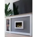 Биокамин Subor, встраиваемый, сталь, высота 40см, ширина 65см, глубина 14см