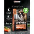 GO'KITCHEN лосось и морская рыба с овощами, полнорационный беззерновой сухой корм для щенков и собак всех возрастов с чувствительным пищеварением, 5,44кг