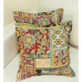 Комплект декоративных наволочек Кружева Гобелен Пэчворк, красно-желтый, размер 45х45 см