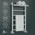 Полотенцесушитель водяной Onix, модель Classic Plus Pro White 400x800 Лесенка с нижним подключением, Белый матовый, полный комплект