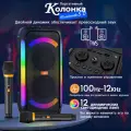 Беспроводная музыкальная колонка блютуз с микрофоном, Колонка музыкальная беспроводная bluetooth с караоке