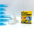 (20 шт.) Низковольтная галогенная лампочка Navigator MR16, мощность 35 Вт, напряжение питания 12 В, цветовая температура 3000 К, теплый белый свет, цоколь GU5.3, диммируемая, размер 51х50 мм