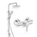 Душевой комплект Смеситель для душа Kludi Bozz 388310576 хром / Стойка Freshline dual shower system 6709005-00