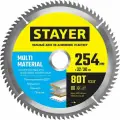 STAYER MULTI MATERIAL 254 x 32/30мм 80Т, диск пильный по алюминию, супер чистый рез, 3685-254-32-80