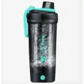 VOLTRX, Gallium, Electric Shaker Bottle, Электрический спортивный шейкер, черно-мятный, 700 мл (24 унций)