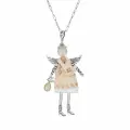 Подвеска Miamelie, кукла Белинда с крыльями, MiA-2408-CL7422 серебристый