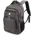 Рюкзак Hedgard, унисекс, с USB-портом, для ноутбука, 26x43x15 см, серый