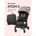 Прогулочная коляска CARRELLO Atom S Blossom Pink, текстиль/эко-кожа, 4 колеса, 8.4 кг, розовый