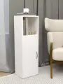 Тумба узкая напольная, настенная, универсальная, с дверкой, ЛДСП, 100*32 см, цвет белый