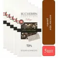 Шоколад Bucheron горький с зернами кофе и апельсином, 5 шт. по 100 г