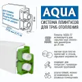 Плинтус для труб отопления AQUA-1750 37 мм, длина 1,75 м, 4 шт.