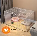 Вольер для животных с дверцей размерами 108х72х47 см с 16 секциями