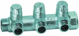 Коллектор FAR Запорный коллектор 3/4вр-нр с 3 отводами м24х19 FK 3900 C34