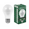 Лампа светодиодная LED 15вт Е27 дневной (SBA6015) | код 55012 | SAFFIT (6шт. в упак.)