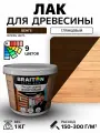 Лак акриловый Braiton для дерева лессирующий глянцевый 1 кг. Цвет Венге быстросохнущий без запаха, для кухонных фасадов, для дерева