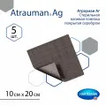 Atrauman Ag (Атрауман Аг) - Стерильная мазевая повязка покрытая серебром, 10 см х 20 см, 5 шт.